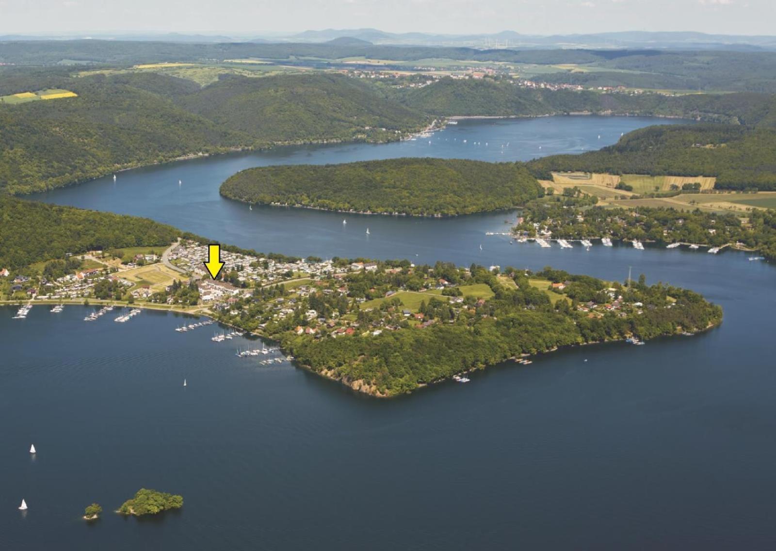 Seglerfewo Mit Traumhaftem Blick Vom Balkon Scheid  Buitenkant foto